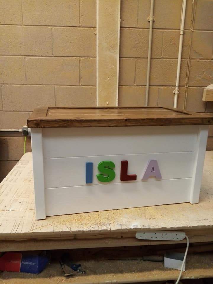 Traditional Joiners Personalised toy boxes for you child or grandchild