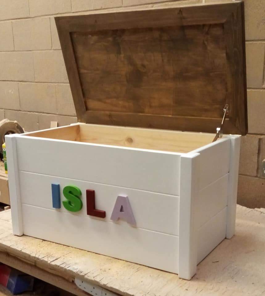 Traditional Joiners Personalised toy boxes for you child or grandchild. handy Storage