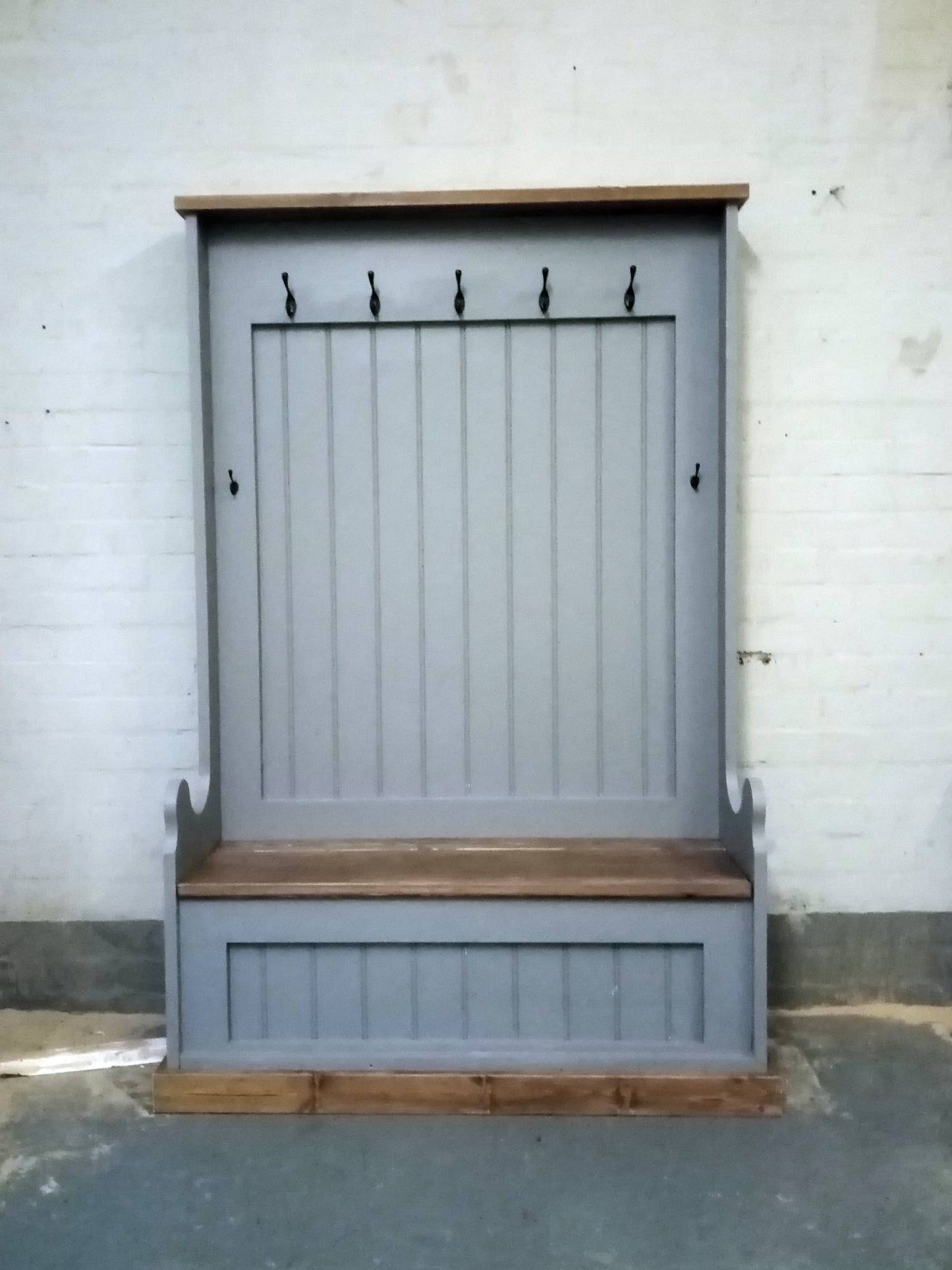 Our Monk benches are handmade in either a mixture of MDF & solid timber or 100% solid timber. 1200mm Tall Monk Bench Moisture Backing