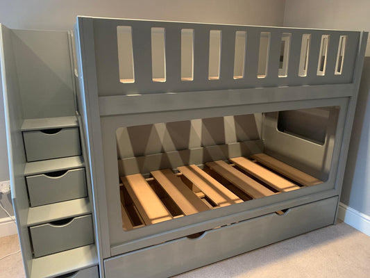 Traditional Joiners Trundle Beds with Stair storage
