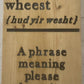 Scottish slang signs