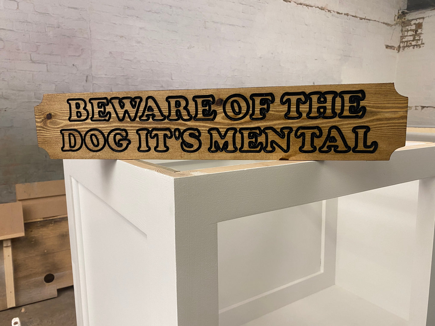 Beware of the dog sign