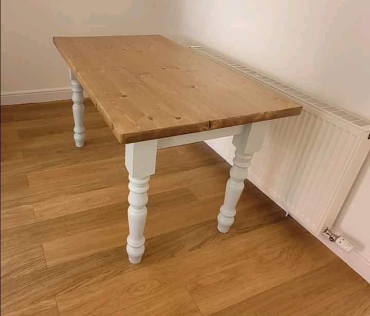 Traditional Joiners Turned Leg Tables & Benches. custom colours and lengths